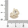 Brass Micro Pave Clear Cubic Zirconia Pendants KK-A207-07G-3