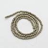 Round Non-magnetic Synthetic Hematite Beads Strands G-D617-10mm-29-2