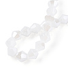 Imitation Jade Electroplate Glass Beads Strands EGLA-A039-J6mm-A06-4