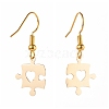 Brass Best Friend Dangle Earrings Sets for Friendship Gifts EJEW-JE04545-5