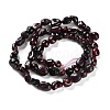 Natural Garnet Beads Strands G-P497-01C-40-3