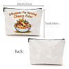 Custom Polycotton Cheese Fries Printed Canvas Storage Bags ABAG-WH0029-136-2