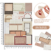 AHADERMAKER 3 Sets 3 Styles Retro Filmstrip Paper Scrapbook Decorative Pads DIY-GA0005-55-2