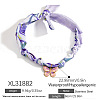 304 Stainless Steel Pendant Printed Scarf Necklaces FS-WGD2FA8-08-1