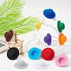  24Pcs 12 Colors Flannelette Doll Hat FIND-NB0001-84-5