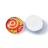   Printed Glass Cabochons GGLA-PH0004-11-2