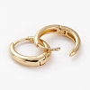 Brass Huggie Hoop Earrings EJEW-C502-11G-2