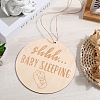 Do Not Disturb Wood Door Hanging Decorations AJEW-WH20006-65A-4