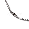 Tarnish Resistant 304 Stainless Steel Ball Chain Necklaces CHS-O005-B-1.5mm-4