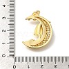 Rack Plating Brass with Cubic Zirconia Pendants KK-Z086-13G-02-3