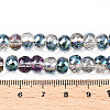 Electroplated Glass Beads Strands X-EGLA-Q092-8mm-A01-4