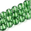 Handmade Foil Glass Beads Strands FOIL-N033-05D-1