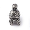 316 Surgical Stainless Steel Gladiator Helmet Beads STAS-F190-12AS-1