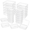 32Pcs 4 Styles Transparent Plastic Storage Boxes CON-BC0007-95-1