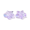 Eco-Friendly Transparent Acrylic Beads PL556-PW41-3