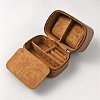 Cowhide Leather Watch Storage Zipper Boxes with Velvet Inside CON-WH0094-44A-2