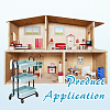 Plastic Small Cart Mini Model DIY-WH0671-321A-5