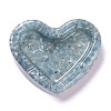 Resin with Natural Aquamarine Chip Stones Ashtray DJEW-F015-03F-1