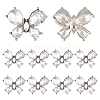 10Pcs 1-Hole Alloy Shank Buttons BUTT-MA0001-10A-1