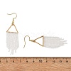 3 Pairs 3 Colors Glass Beaded Dangle Earrings EJEW-MZ00749-7