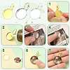 30Pcs 3 Colors Brass DIY Leverback Earring Settings KK-FS0002-10-2