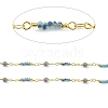 Glass Rondelle Beaded Chains CHC-C001-14G-2