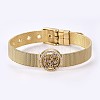 Unisex 304 Stainless Steel Watch Band Wristband Bracelets BJEW-L655-024-2