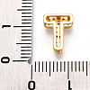 Brass Micro Pave Cubic Zirconia Charms KK-N254-217G-T-3