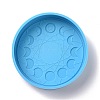 Moon Phase Pattern Flat Round Candle Food Grade Silicone Molds DIY-L067-F01-1