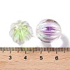 UV Plating Rainbow Iridescent Acrylic Beads OACR-H112-16A-3