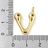 Rack Plating Brass Micro Pave Cubic Zirconia Pendants KK-A200-24G-V-3