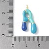 Brass Enamel Pendants KK-E093-03G-A-02-3