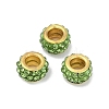 Alloy Rhinestone Clay Pave Beads ALRI-D300-04G-15-1