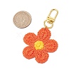 6Pcs 6 Colors Flower Polyester Pendant Decoration HJEW-JM02748-3