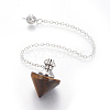 Natural Tiger Eye Cone Dowsing Pendulums G-G771-D04-2