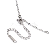 Brass Micro Pave Cubic Zirconia Pendant Necklaces NJEW-C039-06P-4