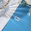 1Pc Anti-Tarnish Rhodium Plated 925 Sterling Silver Spring Gate Rings STER-BBC0008-50B-3