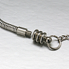 304 Stainless Steel European Round Snake Chains Bracelets STAS-J015-04-3