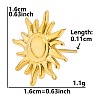 Fashionable Sun 304 Stainless Steel Stud Earrings for Women HA8439-6-1