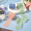 3 Rolls Polyester Raw Edges Ribbons SRIB-TAC0002-26D-6