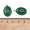 Dyed Natural White Jade  Pendants KK-C251-01B-02-3