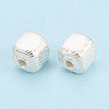 925 Sterling Silver Corrugated Beads STER-N016-126S-1