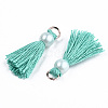 Polycotton(Polyester Cotton) Tassel Pendant Decorations FIND-T052-13E-2