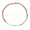 Natural Fluorite and Natural Carnelian Beads Bracelets PW-WGBFDBF-01-1