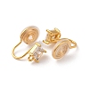 Brass Micro Pave Cubic Zirconia Ear Cuff Findings KK-F898-15B-G-2