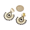 Teardrop Brass Stud Earrings EJEW-MZ00378-3