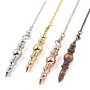 Brass Dowsing Pendulum Big Pointed Pendants KK-H491-08-1