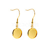 Stainless Steel Dangle Earrings EJEW-P001-A01-G-1