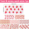8Pcs 8 Styles PVC Plastic Waterproof Decorative Sticker Labels DIY-SP0004-93E-2