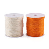 Craftdady 2Rolls 2 Colors Earthy Colored Jute Cord OCOR-CD0001-06-2